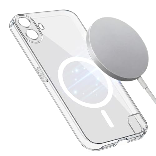 Image of Jkobi Lifetime Anti-Yellow MagSafe Compatible Clear Back Cover Case for Nothing CMF Phone 1 (Sleek Hard Crystal | Shockproof and Camera Protection)