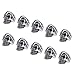 PH PandaHall 10pcs 8mm Stainless Steel Skull Spacer Beads Metal Large Hole Beads Antique Silver European Beads Charms Findings for Necklace Bracelets Earrings Jewelry Making