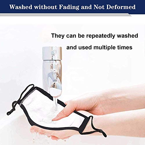 6 Pack Washable Protective Covers With 5 Lanyards，Unisex Fashion Reusable Cotton Blend Protection Cover #TOP4