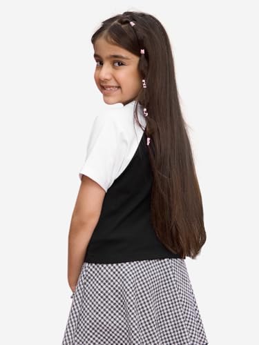 Image of The Souled Store Girls Cotton Regular Hello Kitty: Sweet Space Round Neck Short Sleeves and Graphic Printed T-Shirts