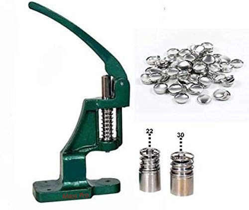 Mass Pro Manual Button Making Machine with 2 Steel Dies 1400 Shells