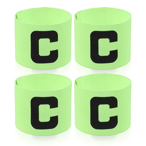 LIQWEI 4Pcs Captain Armbands, Captain Armbands for Soccer,