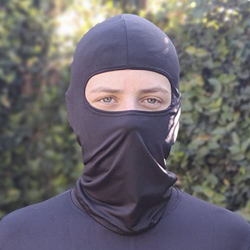 Kit 5 Balaclavas Balaclava Touca Toca Ninja Bandana UV50+ Preto
