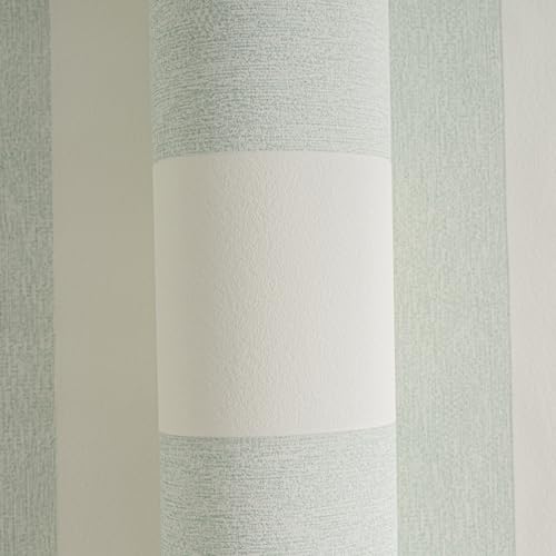 A.S. Création Streifentapete Grün Weiß Attractive 2 390292 - Gestreifte Vliestapete - 10,05 m x 0,53 m Made in Germany