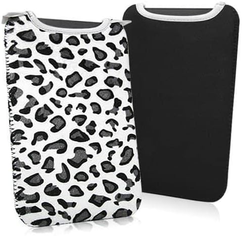 BoxWave Case Compatible with Barnes & Noble Nook GlowLight 4 - Snow Leopard Plush SlipSuit, Animal Leopard Print Padded Soft Sleeve