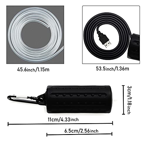 Mini Pompa Aria acquario Usb Pompa Ad Aria Per Acquario Ultra Silent Ossigenatore Per Acquario 1W Pompa Aria Acquario Con Air Stone e Tubo in Silicone a Uscita Singola - Image 8