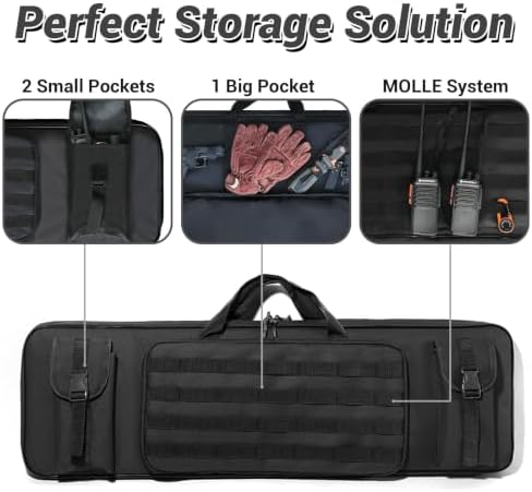 KOKKOYA Soft Gun Case for Rifles and Shotguns 12 Gauge AR 15 Backpack Sling Detail