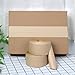 PAPEREZ Water Activated Tape Fiber Reinforced Packing Tape Kraft Tape 3”X 450 feet Per Roll Brown Tape Gummed Paper Tape for Heavy Duty Packaging and Shipping Writable Eco-Friendly Biodegradable