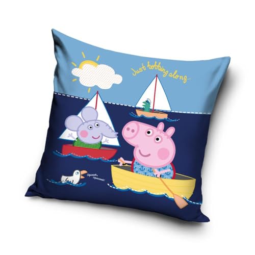 Image of Carbotex Peppa Pig George Just Bobbing Along Cushion 40x40cm (PP234012)