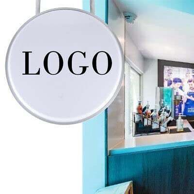 24'' Led Rund Leuchtkasten Lichtwerbung Doppelseitig Leuchtreklame Leuchtschild Nasenschild 60Cm Doppelseitiges Beleuchtetes Werbeschild Werbetafel Zweiseitig Beleuchtet Circular Lichtbox