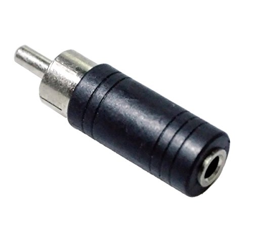 Besmelody 5-Pack 3.5mm Female Mono Plug to RCA Male Jack Audio Adapter Connector