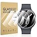 Diruite 4-Packs Tempered Glass for Samsung Galaxy Watch 8 44mm Screen Protector Cover HD Scratch-Resistant 9H Tempered Glass No Bubbles,44mm