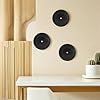 OFFIGAM 3 Pcs Black Vinyl Records Wall Decoration Set for Living Room and Room, Retro Plastic DIY Hanging Decor with Artistic Style, Vinyl Record Wall Aesthetic Ornament #5