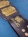 AA Tentaclus Nessa WWF World Tag Team Wrestling Championship Belt, WWF Tag Team Wrestling Replica Title Belt 2mm, Black/Gold