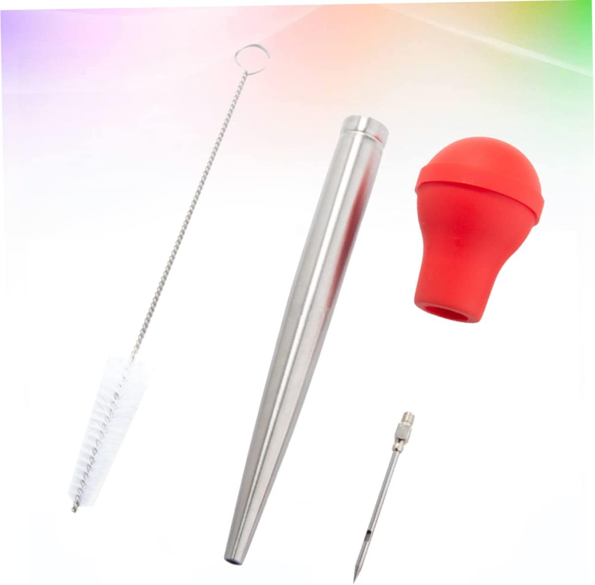 Ciieeo Flavor Injector Kit Turkey Seasoning Pump Drip Oil Seasoning Tube Barbecue Tool Cleaning Brush Turkey Baster for Kitchen Made of