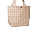 Produktbild Qearly Niedlich Plaid Cotton Picknicktaschen Handtaschen Lunch Bag-Light Pink Plaid