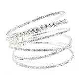 Braccialetto con strass lucenti: ti dona un piacevole effetto decorativo, valorizza le curve del polso o della caviglia e ti fa sembrare più elegante, braccialetto con strass