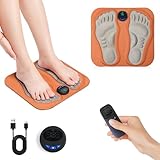 SGZIOO EMS Fussmassagegerät Elektrisch, Hermhoffer Fußmassagegerät Pro, fußmassagegerät Durchblutung mit 15 Intensitäten, 6 Modi, Fernbedienung, Foot Massager für Schmerzlinderung, Muskelentspannung