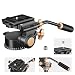 Soonpho Q-08S Heavy Duty Video Camera Tripod Fluid Drag Pan Head with Extended Handle for Canon,Nikon, DSLR Camera,Camcorders,1/4 & 3/8 inch Screw Sliding Plate 360 Degree Rotating Tripod Head