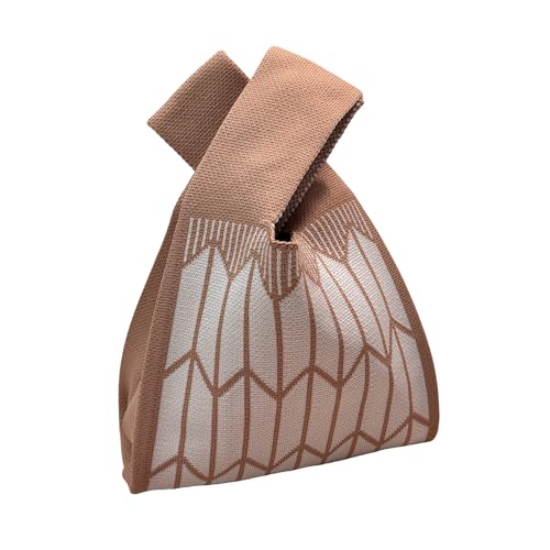 Image of Knot Bag, Mini Knit Tote Bag, Extra Thickened Japanese Knot Bag, Wristlet Handbag - 1 /2 /6 Pack