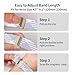 3 Pack Magnetic Braided Band for Samsung Galaxy Watch 8 40mm 44mm, Galaxy Watch8 Classic 46mm, One Click No Gap Elastic Stretchy Nylon Fabric Sport Strap for Women Men