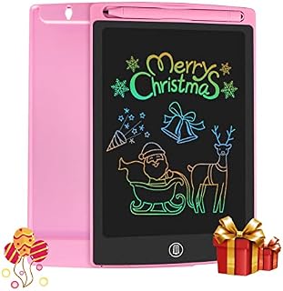 HOMESTEC AB0802 Colourful LCD Writing Tablet,8.5 inch Drawing Board Graphic Tablet Lock-Key Handwriting Doodle Drawing Pad Kids Toys Gifts for Boys Girls(Pink)