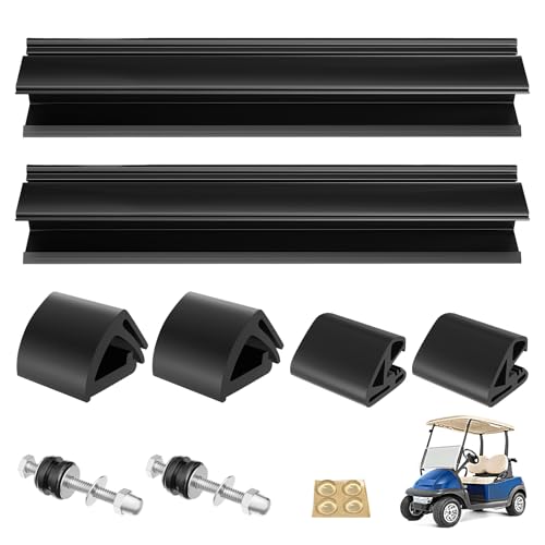 CLUBRALLY Club Car Precedent Golf Cart Windshield Retaining Clips Kits with Screw Nuts, OEM#1014441-01, 1021630-01