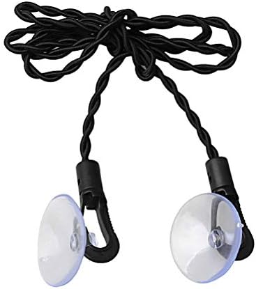 nuosen Travel Clothes Washing Line, Extendable Travel Clothes Line with Hooks & Suction Cup Attachments for Outdoors Camping Laundry Hanging Line