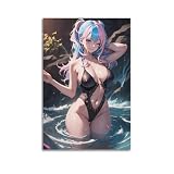 XKUGA Anime-Poster mit japanischem Bikini-Motiv, 