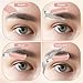 6 Pcs Eyebrow Scissors for Women Eyebrow Trimmer Scissors with Comb Non Slip Finger Grips Brow Scissor Professional Hair Removal Beauty Accessories for Men Women (Pink, Green, Purple)