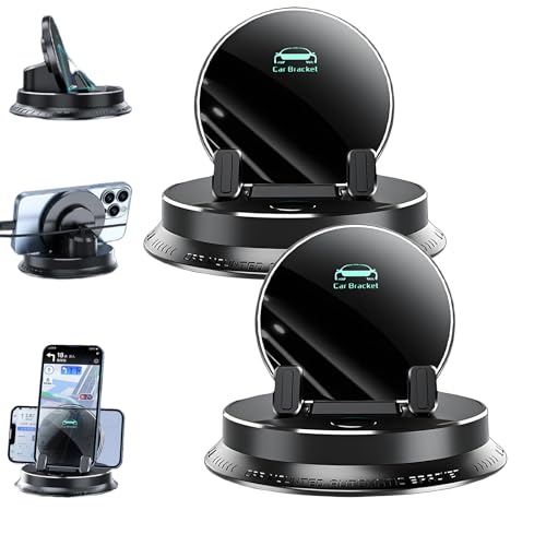 Deloyye Soporte para teléfono móvil para coche, giratorio 360°, soporte para teléfono móvil Biohofer multifuncional con antideslizante, estable, para salpicadero, ventilación, compatible con todos los