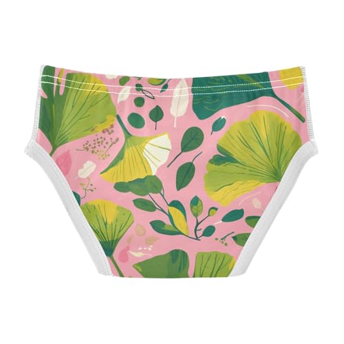 KLL Hand Painted Ginkgo Leaves Toddler Boy Soft Athletic Underwear Breathable Undies2