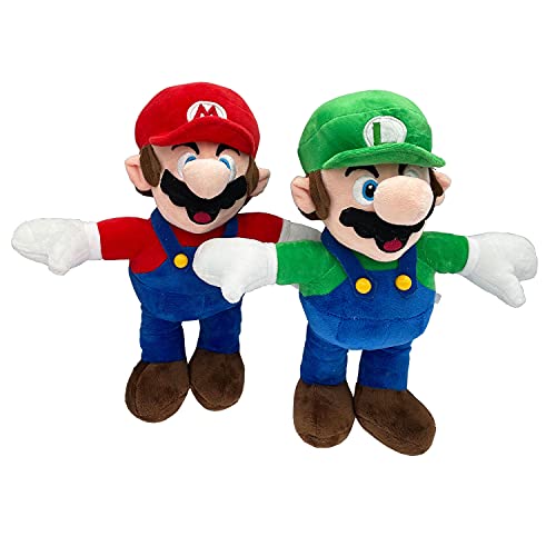 Buy Super Mario Plush, Set of 2 Super Mario All Star Mario and Luigi
