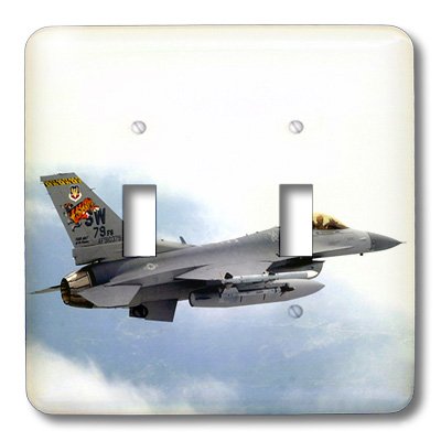 F-16 Interrupteur à bascule double en plaque de finition - 3