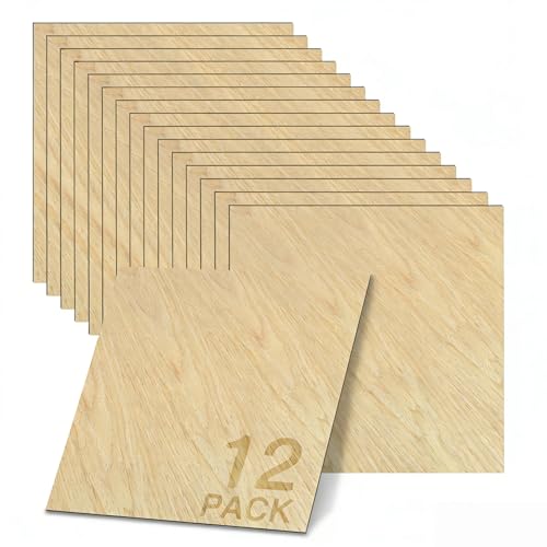 Image of GSCIT Club 12 PCS Oak Wood Veneer, 8 inch x 8 inch Wood Edge Banding Pre-glued Flexible, Veneer Tape Banding for Cabinet Repair Furniture Restoration