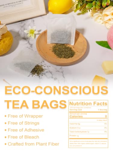 Image of TeeLux Mango Peach Green Tea, Steamed Green Tea Blend, Fruit Aroma, 100ct