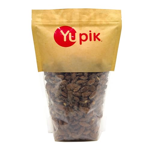 Yupik Roasted Salted Jumbo Almonds, 2.2 lb, Kosher, Gluten-Free, Large Almonds, Seasoned Nuts, Lightly Roasted, Salty Flavor, Source of Fiber & Protein, Crunchy, Savory Snacks