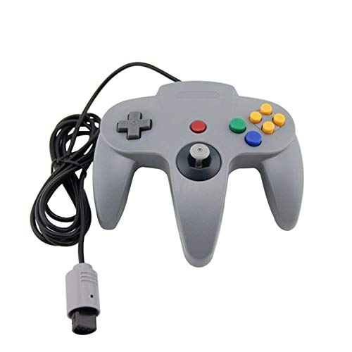 DARLINGTON & Sohns Manette grise pour Nintendo 64 N64, joystick gris, manette de jeu fournie avec une rallonge – vue 2