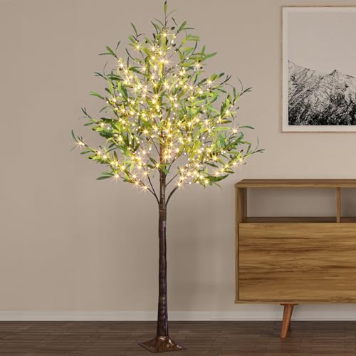 LED Lichterbaum Außen 180 cm 31 DELICHTER 1,8M Weihnachtsbaum mit 300 Warmweißen LEDs Weihnachtsdeko...