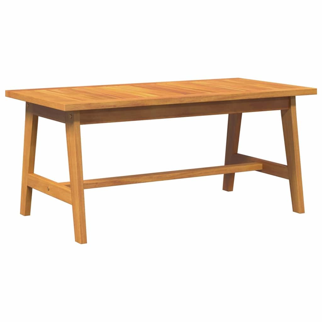 Tavolino da salotto in legno massello di acacia oliato naturale