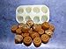 Mini Mini Cinnamon Bun Embeds 8 Cavity Silicone Mold 831 Food-Soap-Candle-Resin-Flexible Silicone Mold