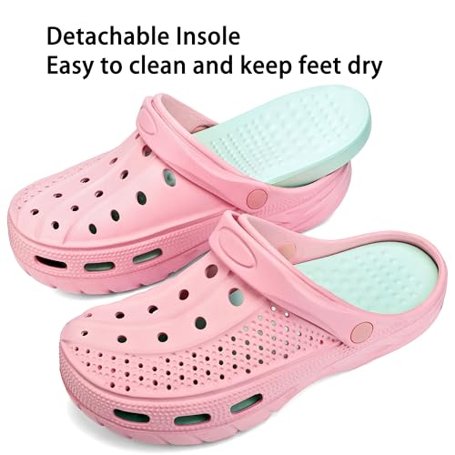 Image of INMINPIN Mens Womens Garden Clogs Shoes Beach Slippers Pool Water Sandals with Comfortable Arch Support Insole