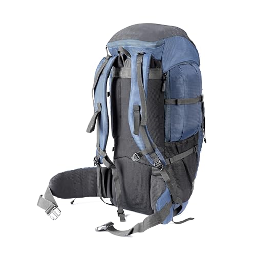 Image of TRIPOLE Expeak 60L Rucksack Bag for Men & Women | Front Opening, Laptop Compartment & Raincover | Trekking, Hiking & Backpacking