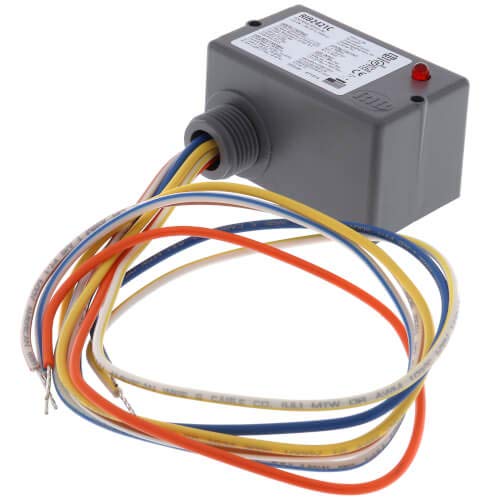 Enclosed Pilot Relay, 10 Amp, SPDT, 1 HP, 24 Vac/DC/120-277 Vac Coil