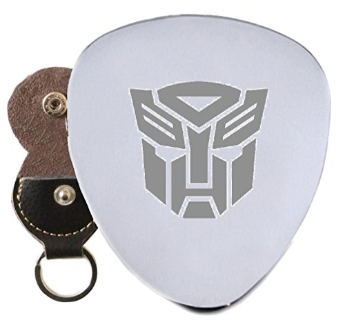 Autobots Transformer en acier médiator gravé en porte-clés support - Les Beatles, Paul McCartney, John Lennon, RIngo Starr, George Harrison Autobots Transformer en acier médiator gravé en porte-clés support
