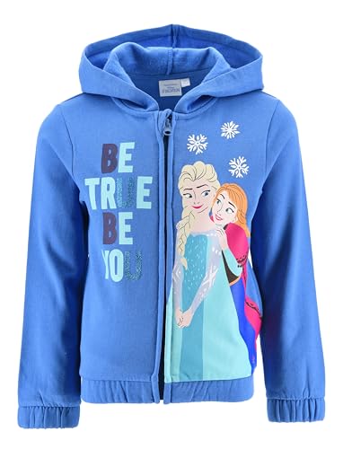 Disney La Reine des Neiges, Sweat Shirt, Fille (FR/ES, Âge, 4 Ans, Taille Normale, Bleu)