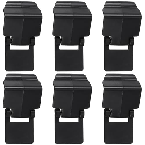 Happyyami 6個防逃逸ロックバックル 爬虫類水槽用耐久プラスチック製リクガメテラリウム固定具 両生類飼育に 鍵なし設置簡単脱走防止パーツ