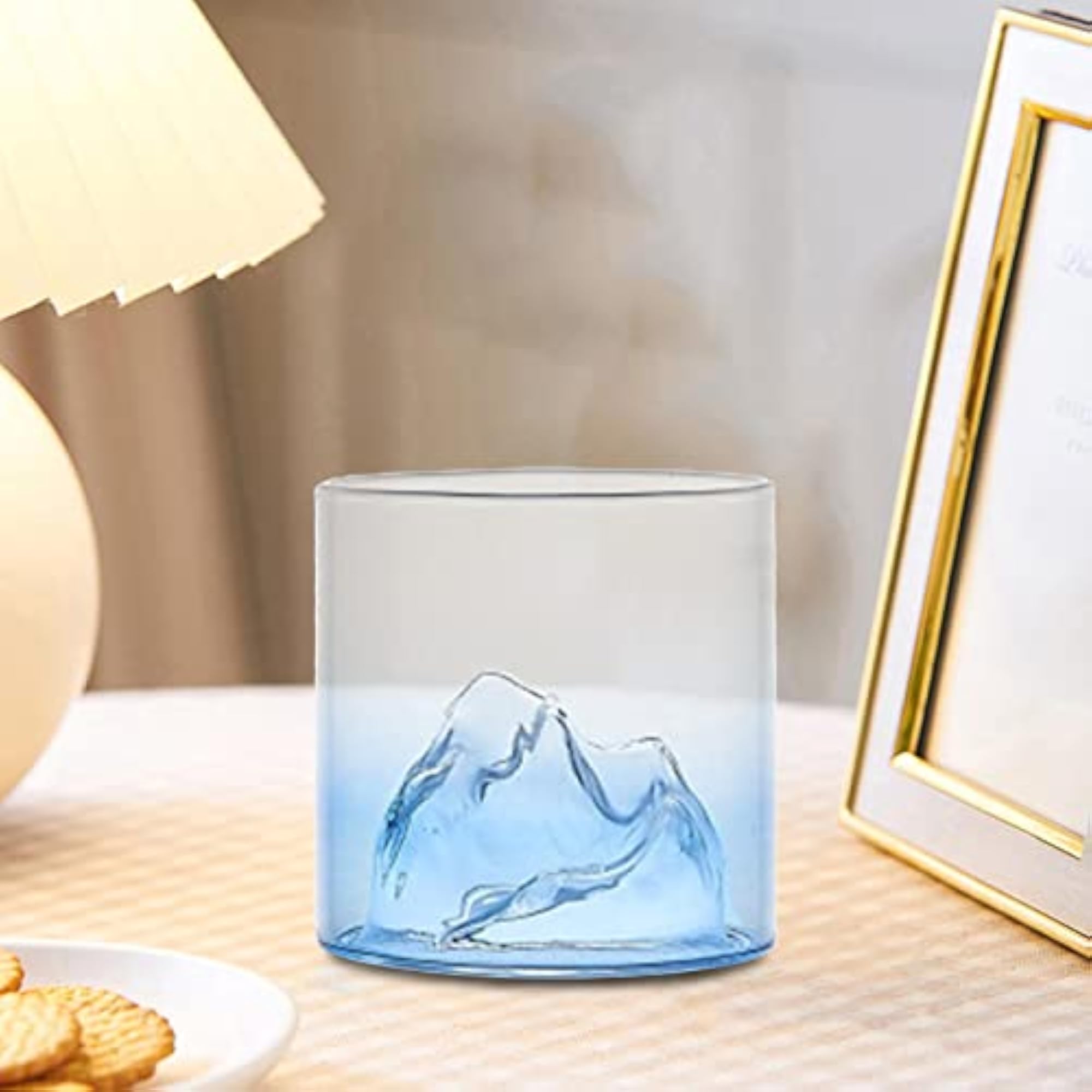Creative Mountain Style Glass Tea Cup for Entertaining