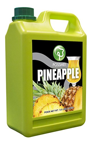 Possmei Flavored Syrup, Pineapple, 5.5 Pound