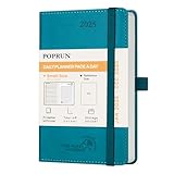 POPRUN Agenda 2025 Giornaliera Piccola, 16 x 10,5 cm, Copertina...